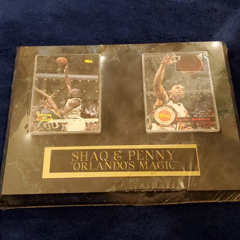 Vintage Basketball Cards and Plaque